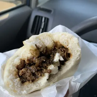 Picked vegetable pork bun 梅菜肉包