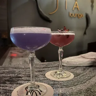 Purple Rain and Hibiscus Martini
