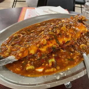 Fish in Black bean sauce