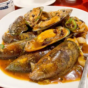 Mussels in Black Bean sauce