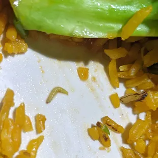a close up of a plate of food