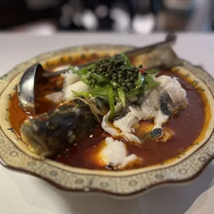 Spicy fish with peppercorns