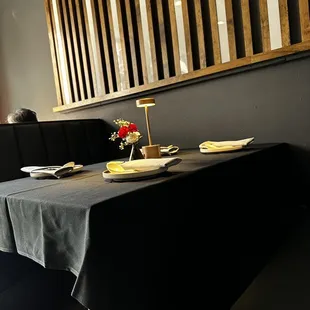 a table set for a meal