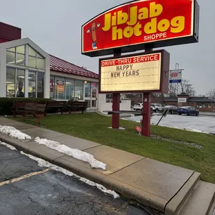 the front of the restaurant