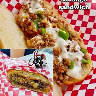 Sandwich Italian sausage