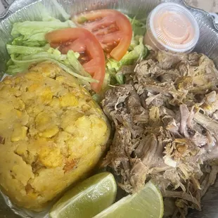 Mofongo con pernil