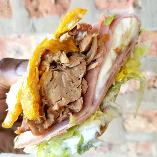 Jibarito cubano