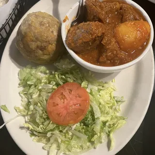 Mofongo con Carne Guisada
