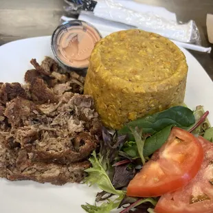 Mofongo with roasted pork