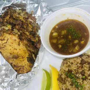 Jerk beef birria tacos with a sweet and spicy jerk sauce