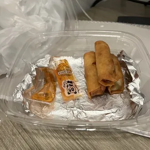 $6 for these little ass spring rolls