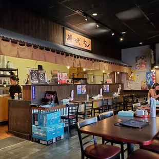 the interior of a restaurant