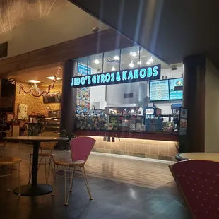 the interior of a restaurant