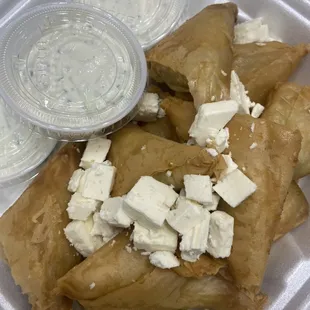 Spanakopita (spinach and feta cheese)