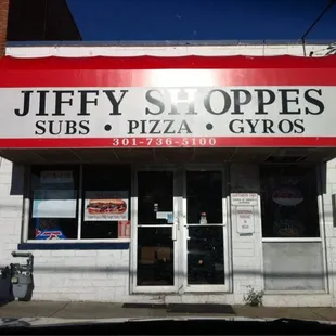 the front of the store