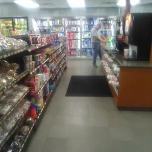 Nicely stocked clean aisles