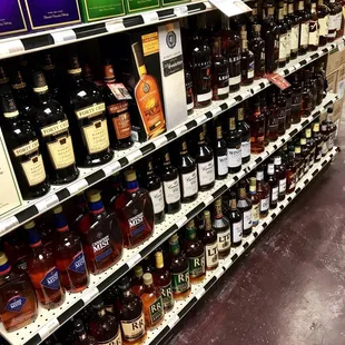 Whiskey section....