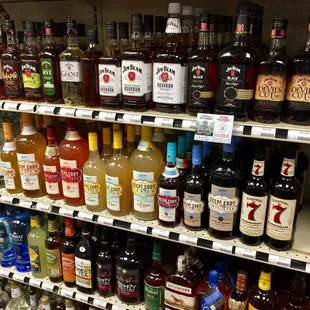 Whiskey section...