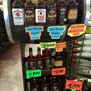 Jim Beam display....