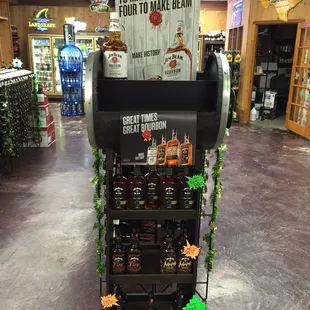 Jim Beam display...
