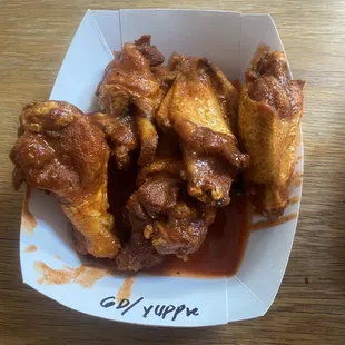 Yuppie Juice wings