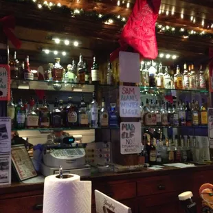 a bar with a lot of alcohol