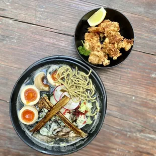 G.K.O. (Garlic Knockout) with Karaage.