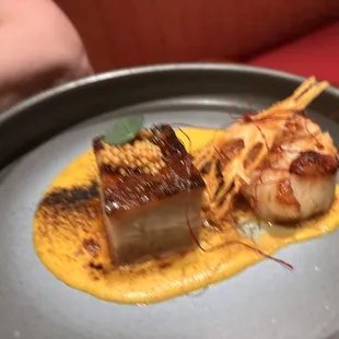 Diver Scallop with Pork Belly
