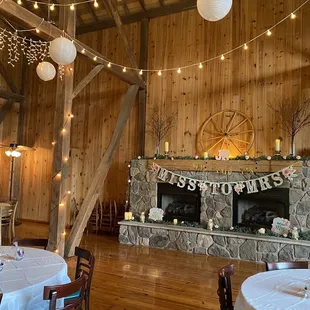 tables and chairs set for a wedding reception