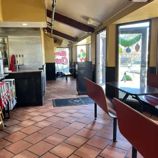 Inside restaurant