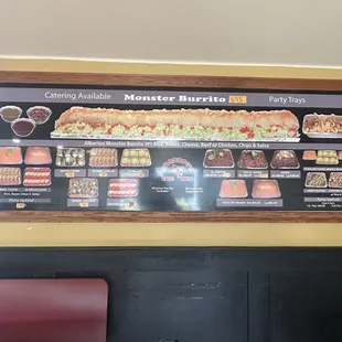Catering menu
