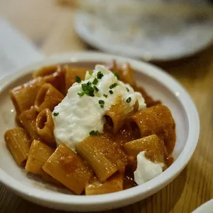 Kimchi rigatoni