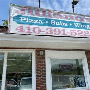 the front of the restaurant