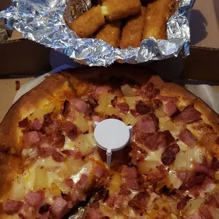 a pizza in a box