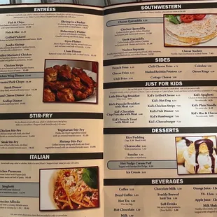 Entrees and dessert!