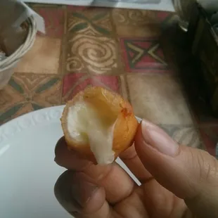 Ooey gooey cheese curds that (finally!) aren't so salty you need a cup of water with each one.