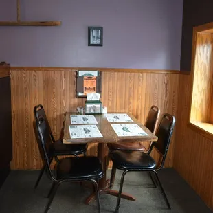 mom and pop cafe window seating