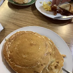 Pancakes with butterscotch chips