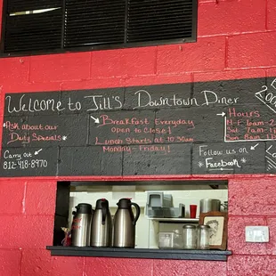Diner wall