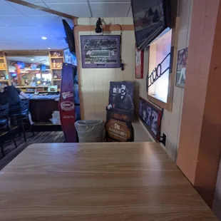 a view of the dining room