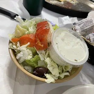 Salad with Ranch