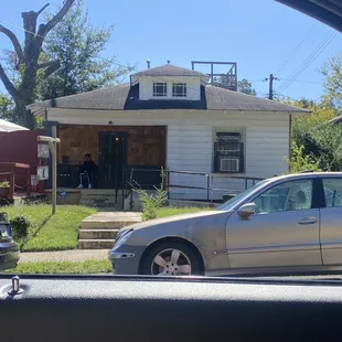 Outside of the restaurant!