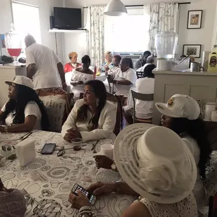 One of the dining rooms.