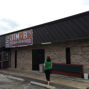 the front of the restaurant