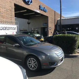 Front Entrance to Service