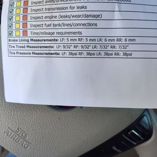 Tire threading that Shane stated could have been inaccurate