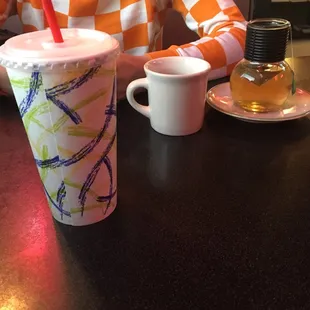 Lavender milkshake and tea