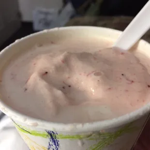 Strawberry milkshake mmm