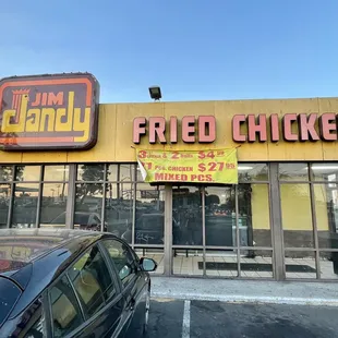 the front of the restaurant