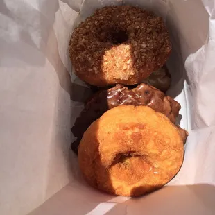 Got a half dozen donuts for about $5! Fresh and addicting.
